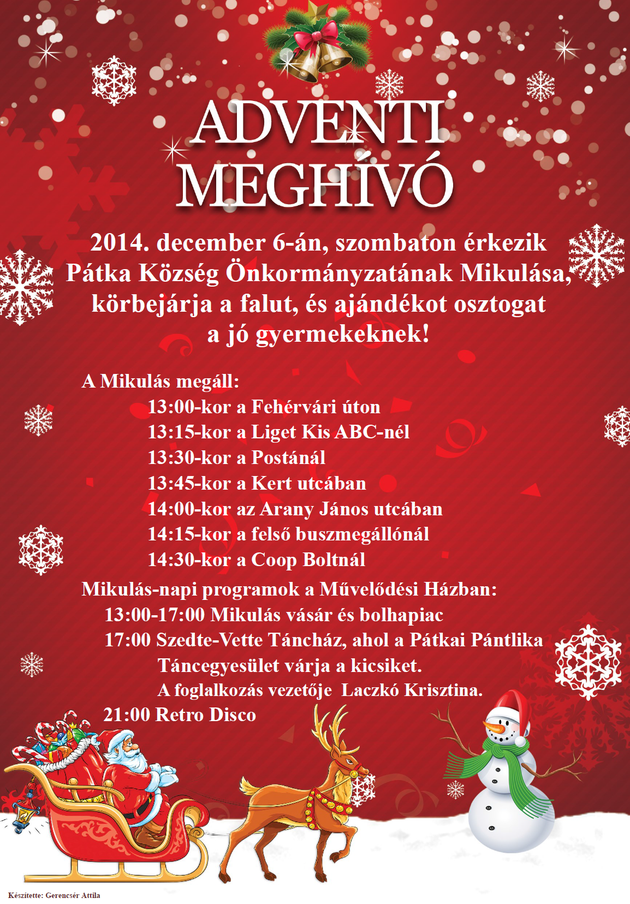 Adventi meghívó