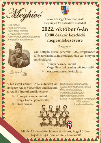 Megemlékezések október 5-én